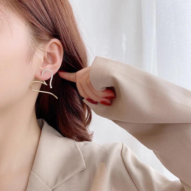 Abstract Heart Earrings (can be worn in multiple ways) - Image 3