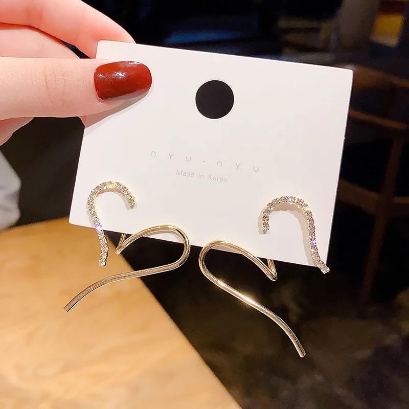 Abstract Heart Earrings (can be worn in multiple ways) - Image 4
