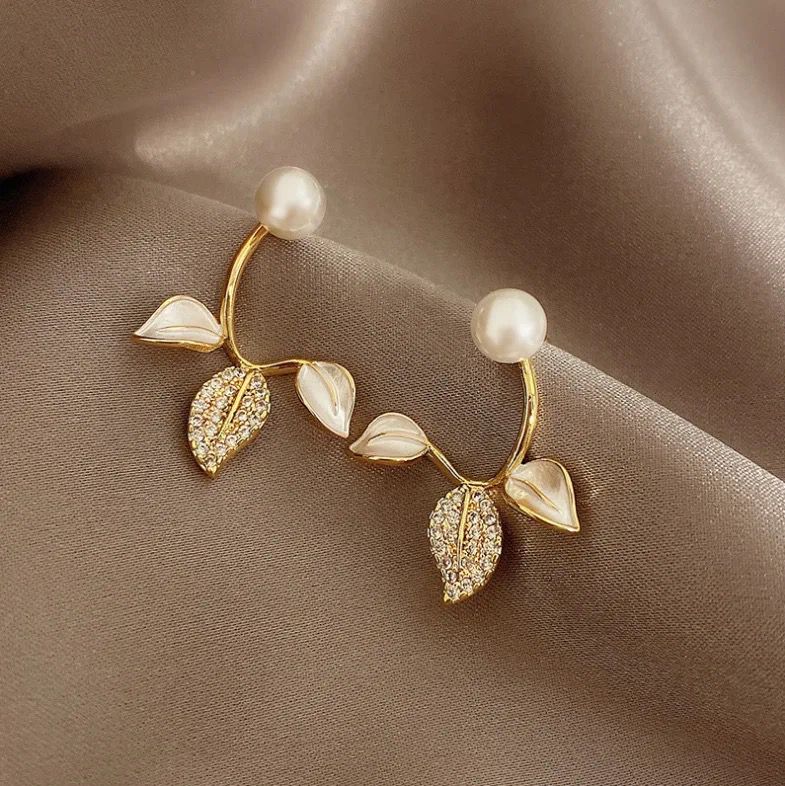 Abstract Leaf Earrings