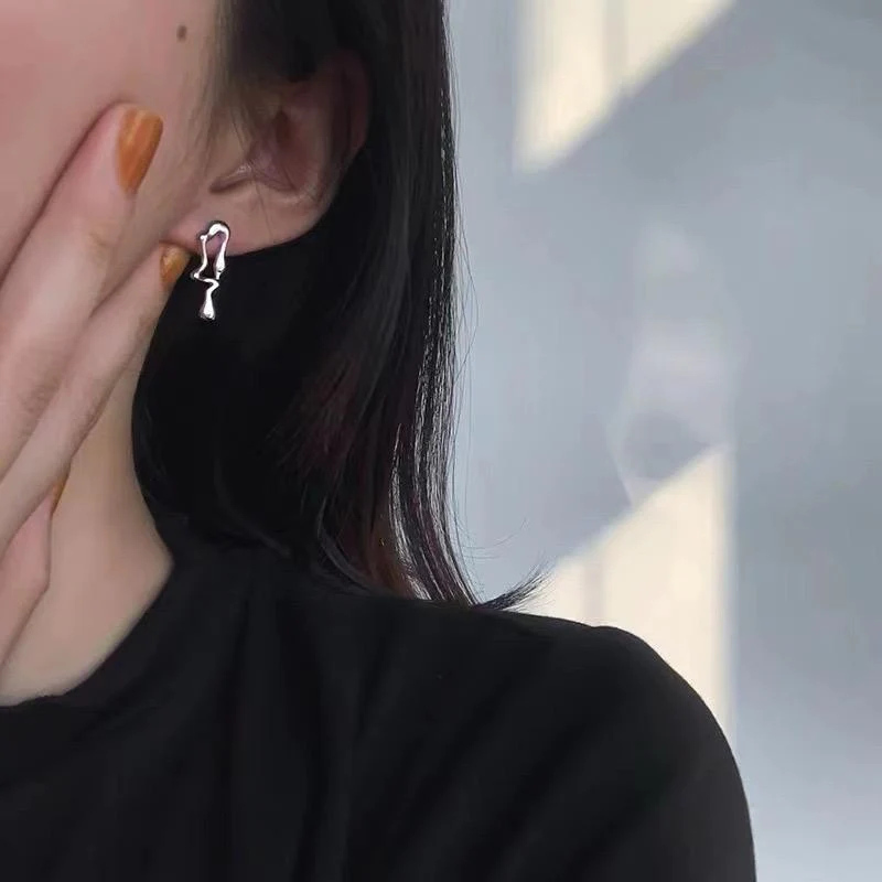 Abstract Statement Earrings - Image 2