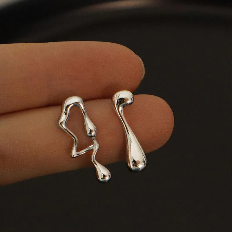 Abstract Statement Earrings - Image 3