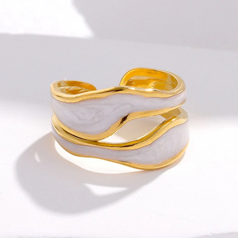Abstract Swirl Chunky Ring - Image 2