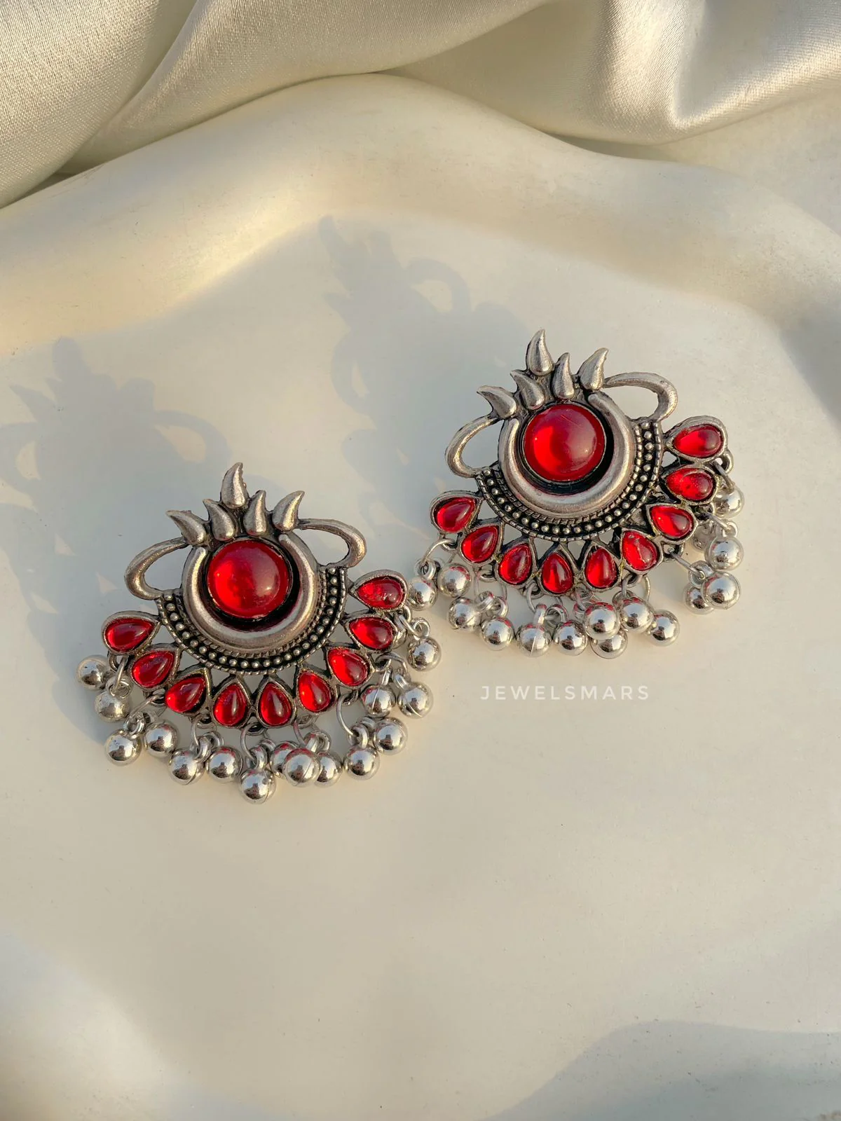 Albeli Earrings - red - Image 2