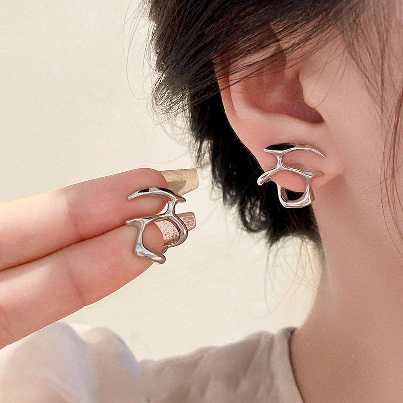 All Abstract Silver Earrings - Image 4