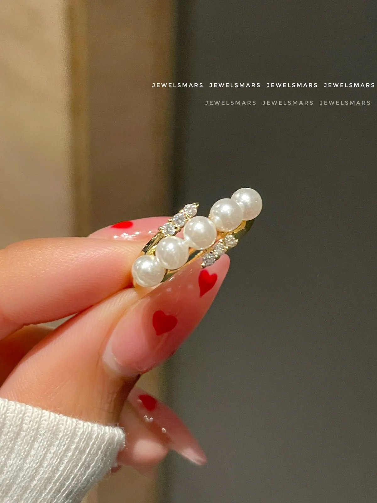 Amanda Pearly Statement Ring - Image 3