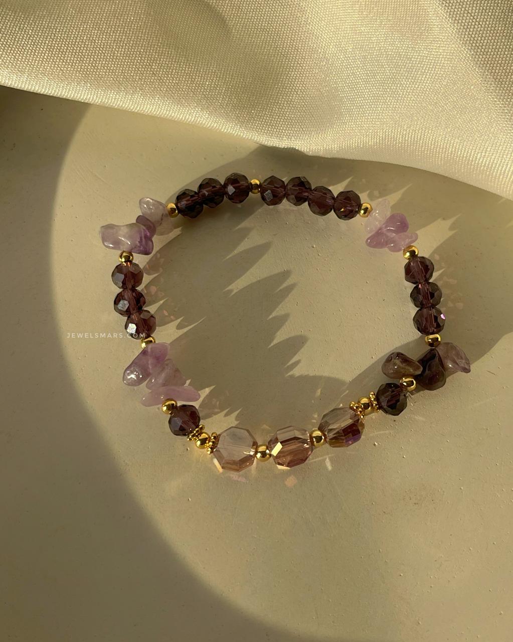 Amethyst Beaded Bracelet