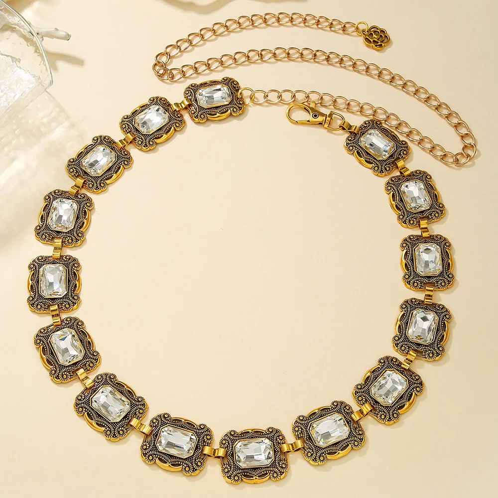 Ancient Allure Rhinestone Waist Chain - Image 2