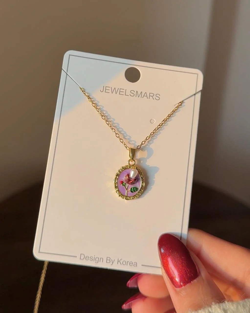 Angel of Purple Pearl Necklace