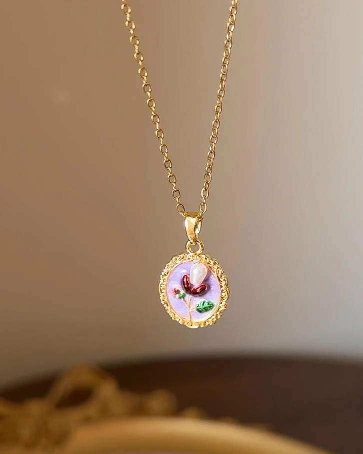 Angel of Purple Pearl Necklace - Image 2