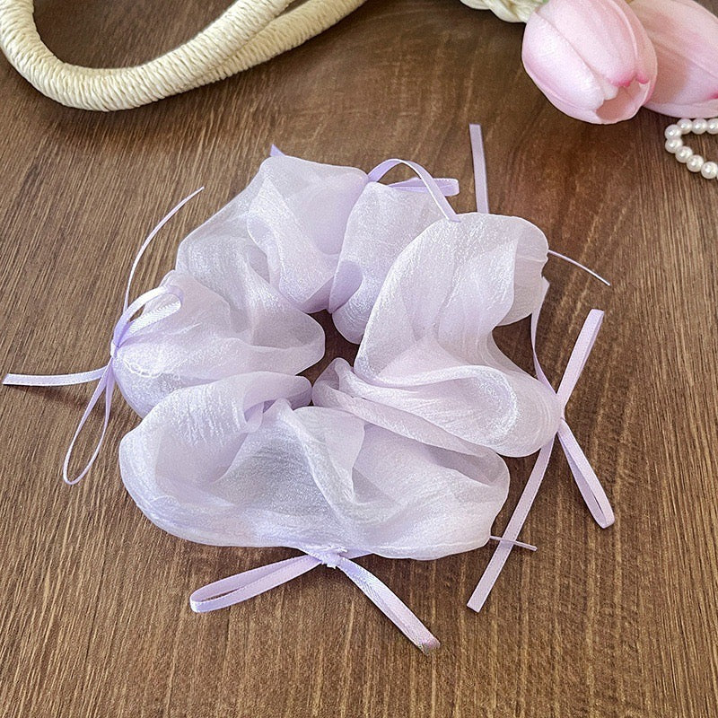 Bow Fluffy Scrunchie - Image 5
