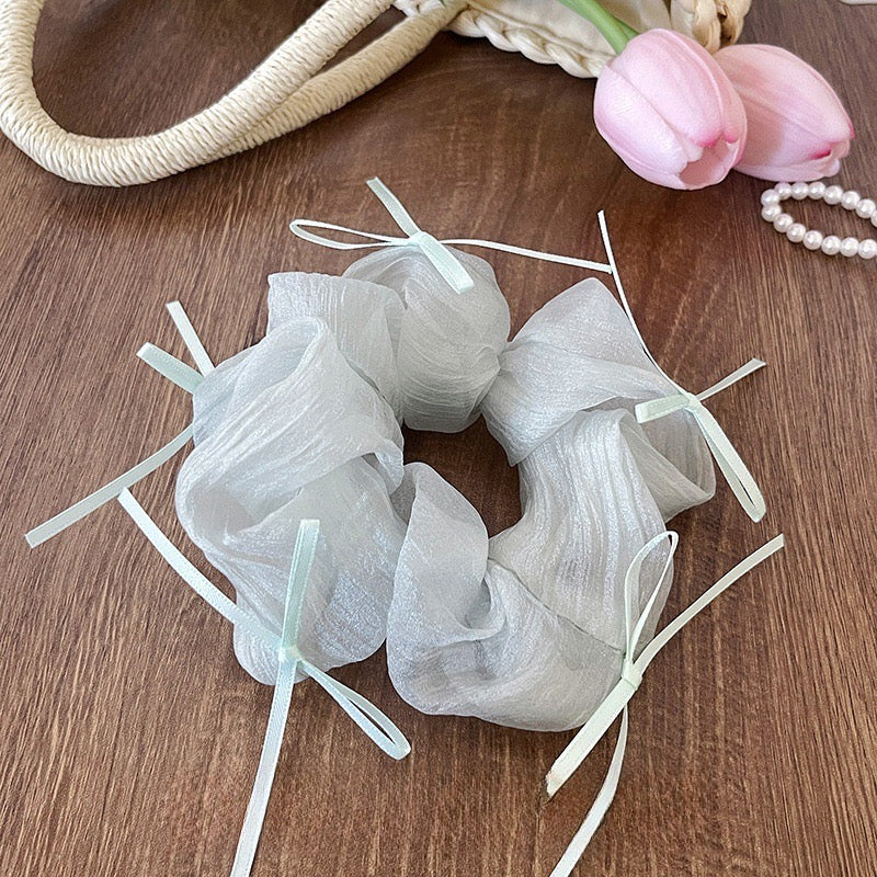 Bow Fluffy Scrunchie - Image 6
