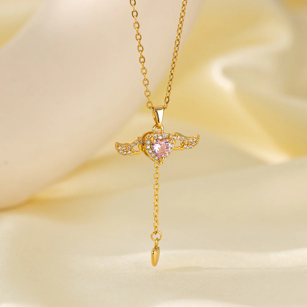 Angel Wings Necklace- golden