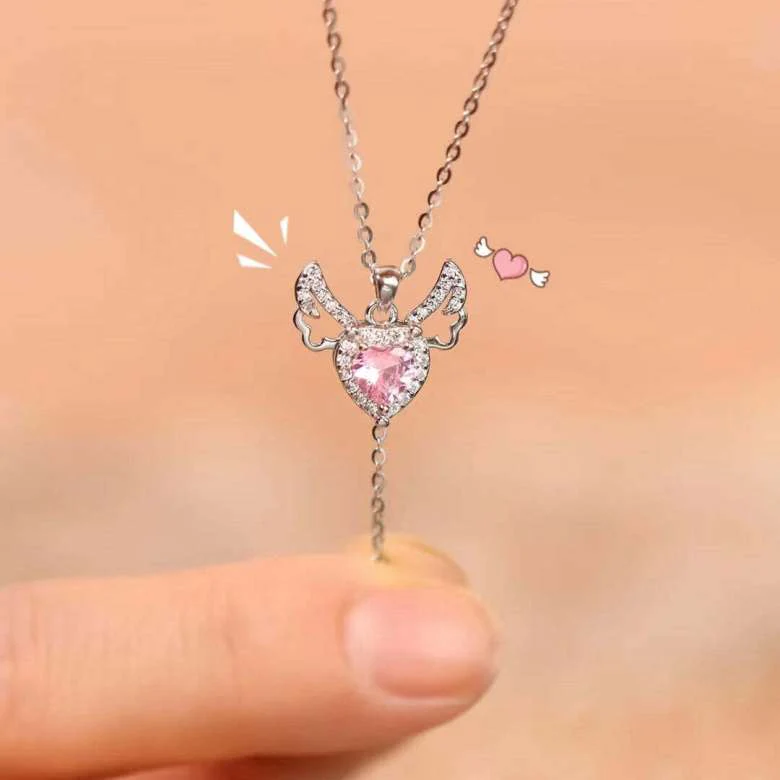 Angel Wings Necklace- golden - Image 3