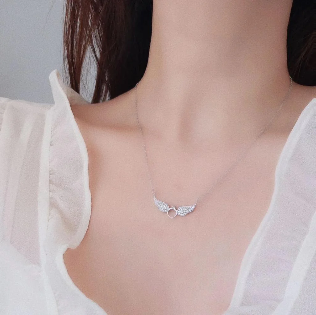 Angel wings Necklace ( stainless steel) - Image 2