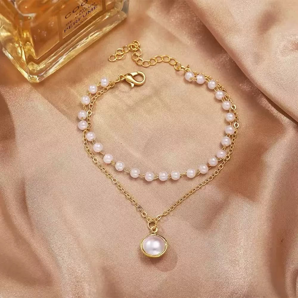 Angelic Layered Pearl bracelet (alloy) - Image 2