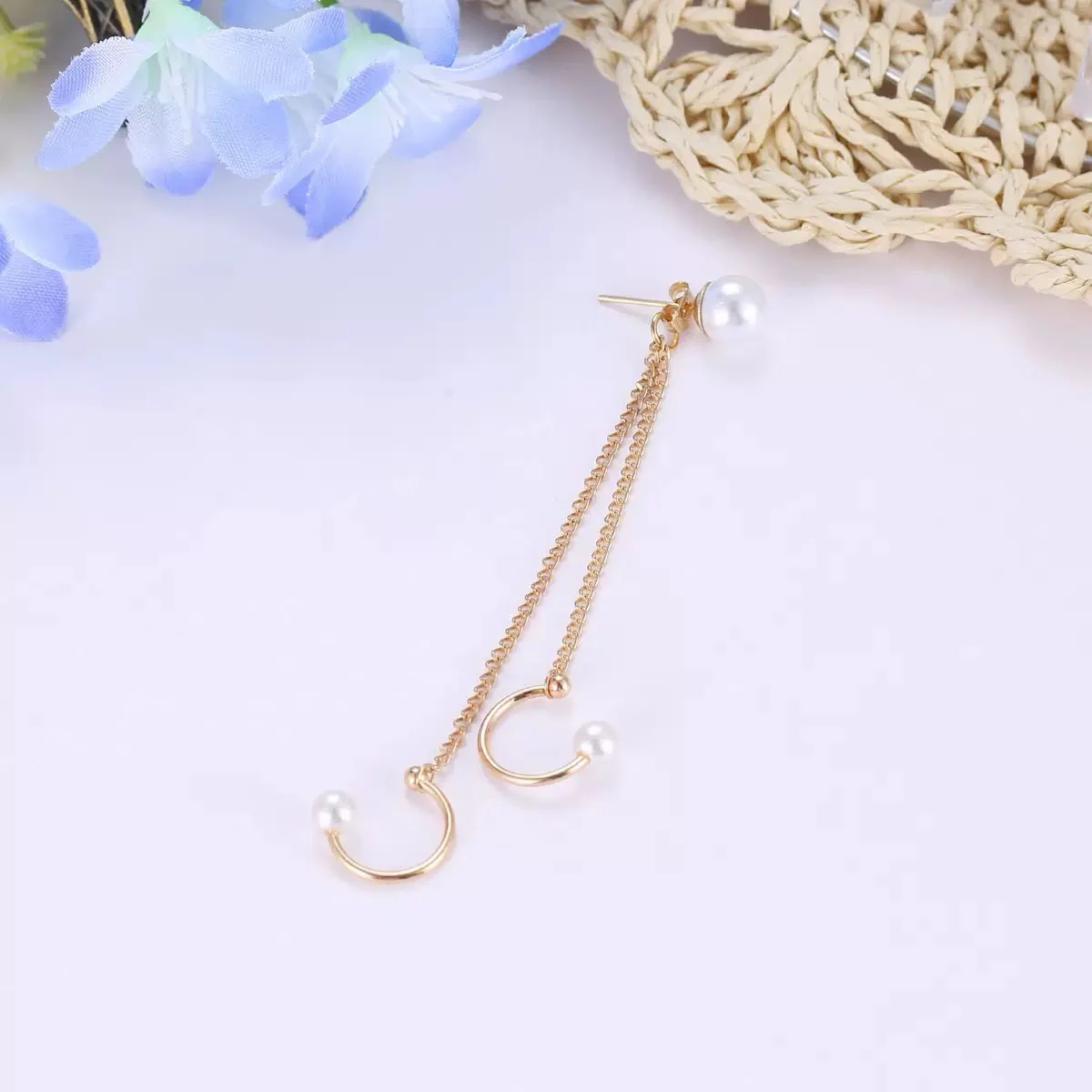 Angelic Threader Pearl Ear-Cuffs (1-pc) - Image 2