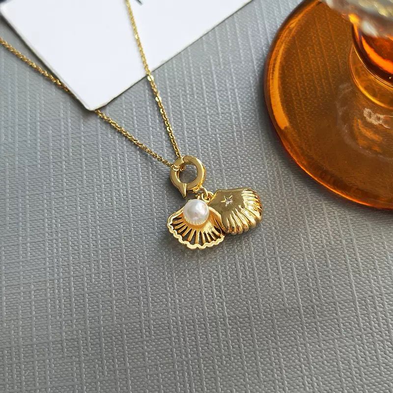 Ariel Girly Pearl Locket Necklace - Image 2