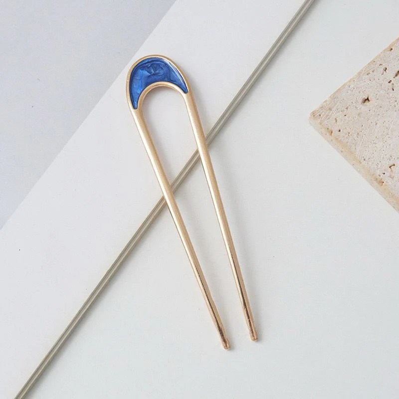 Aura Crescent Hair Bun Fork - Image 4