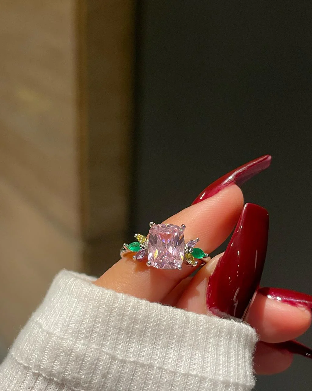 Aurelia Ring- multi pink
