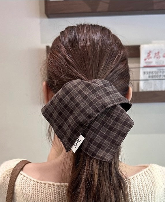 Autumn Plaid Square Scrunchie - Image 2