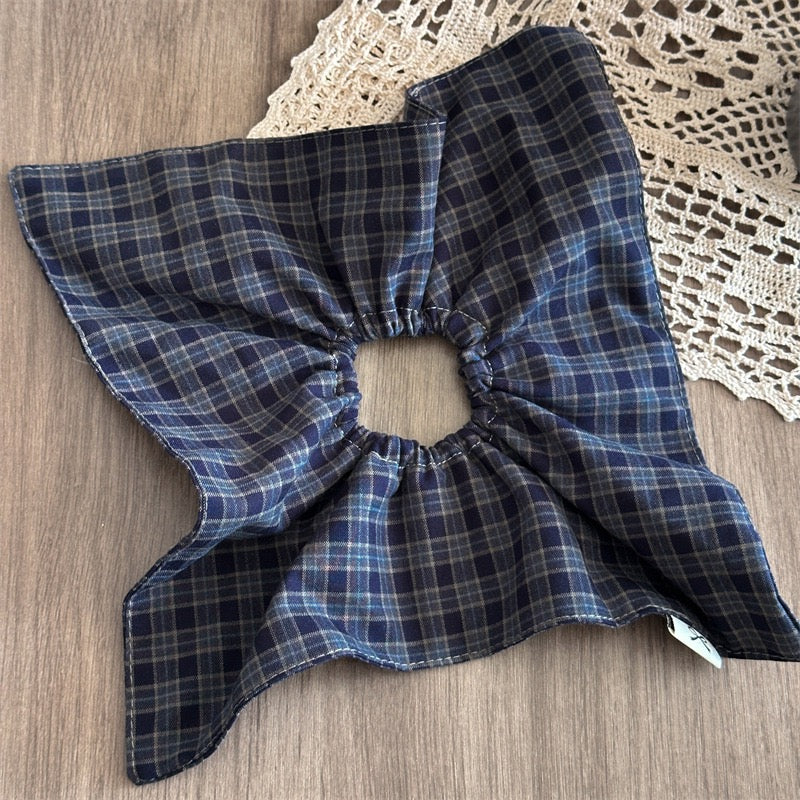 Autumn Plaid Square Scrunchie - Image 4