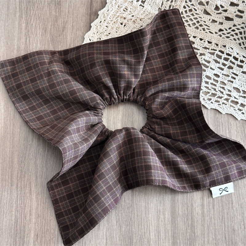 Autumn Plaid Square Scrunchie - Image 6