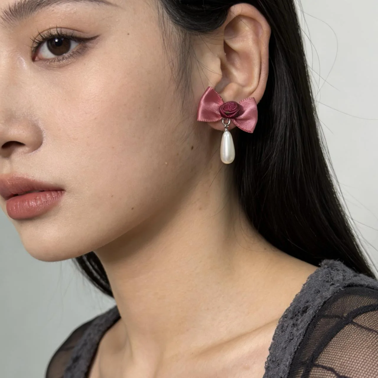 Baby Bloom Bow Earrings - Image 4