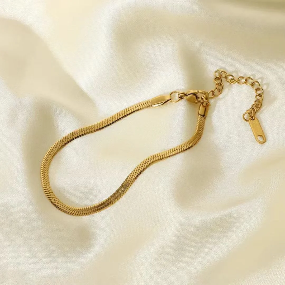 Barely Basic Chunky Gold Bracelet