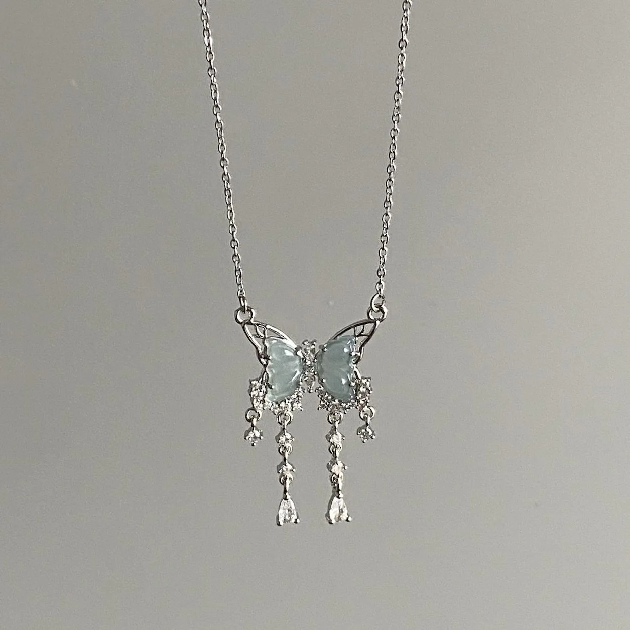 Big Flutter Butterfly Necklace - Image 3