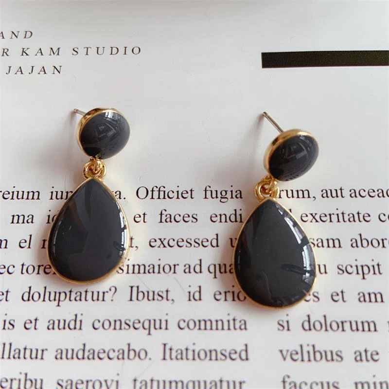 Black Spotlight Earrings - Image 2