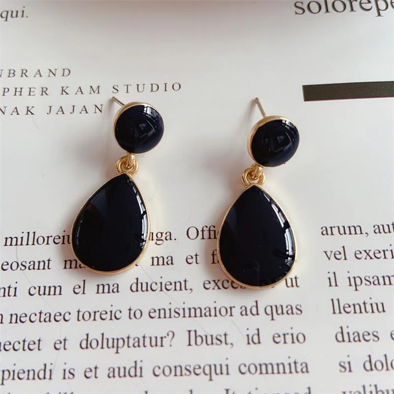 Black Spotlight Earrings - Image 4