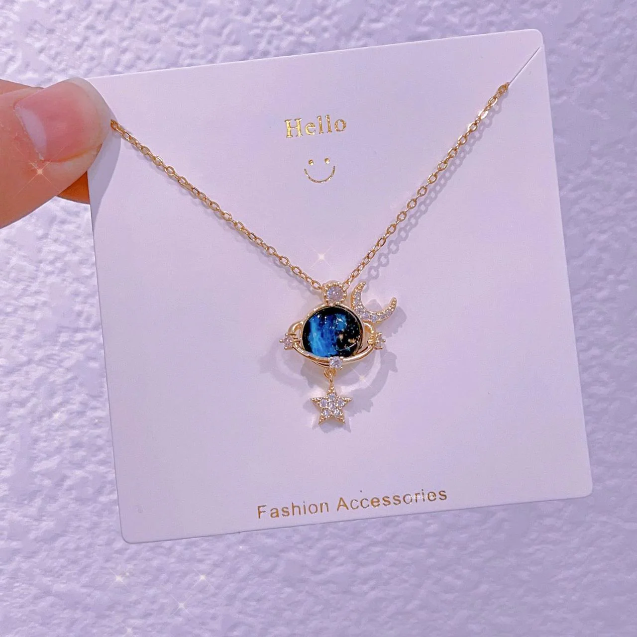 Bling Saturn Necklace - Image 3