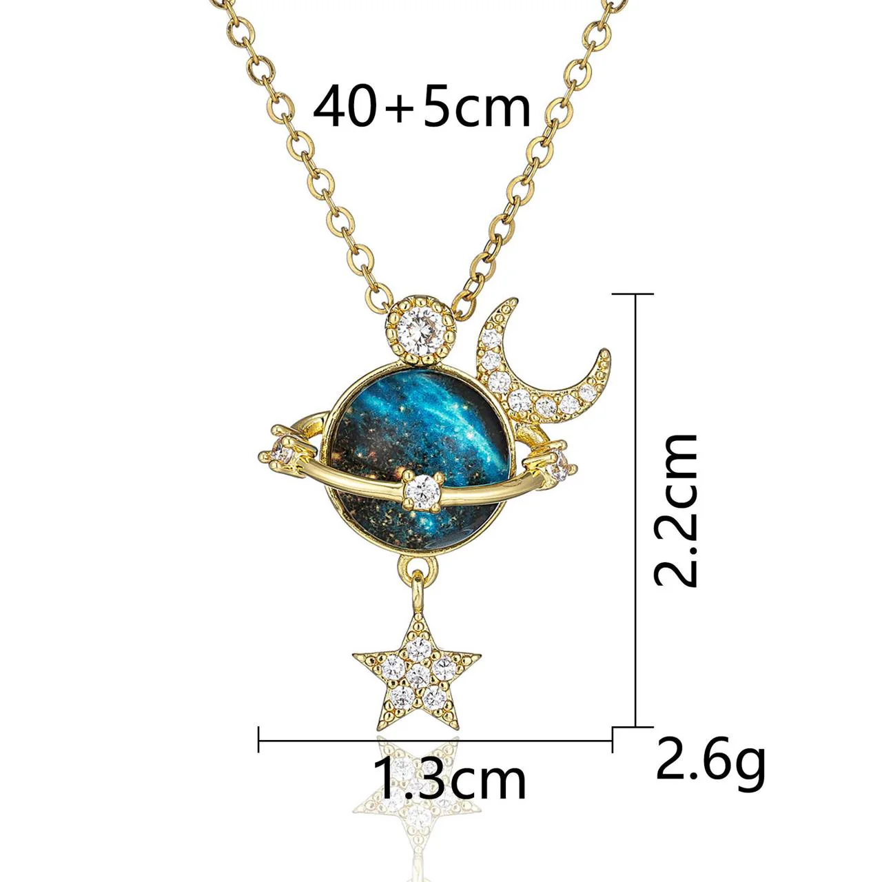Bling Saturn Necklace - Image 4