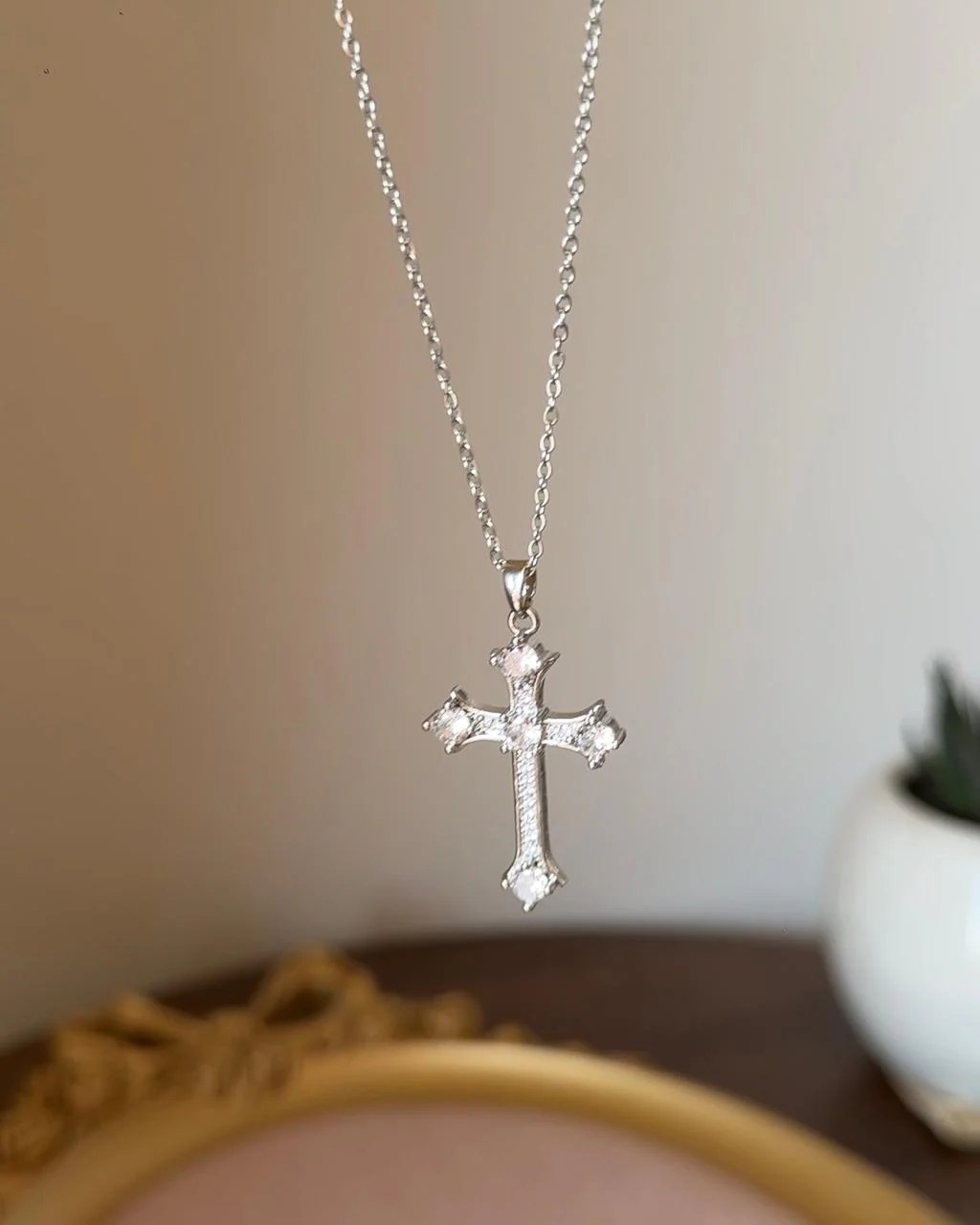 Blingy-Faith Cross Necklace - Image 4