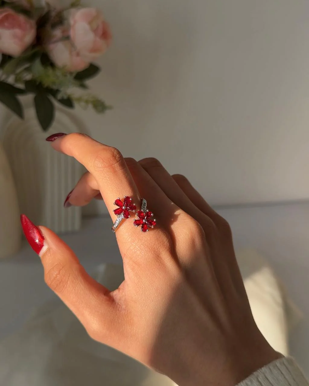 Blooming Love Flower Ring - Image 2