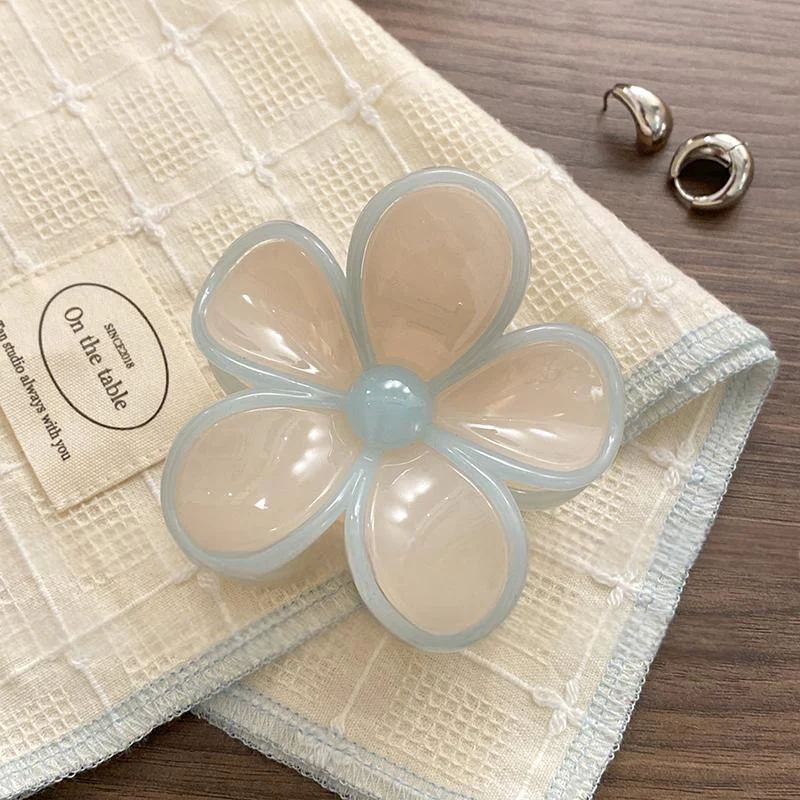 Blue Belle Flower Claw Clip - Image 3