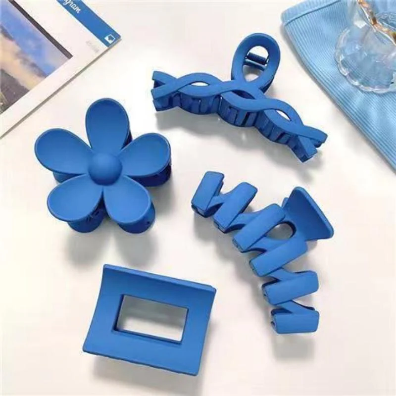 Blue Delulu Claw Clip Combo of 8 - Image 2