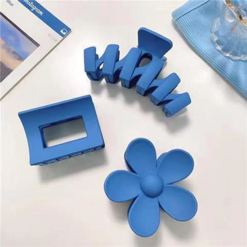 Blue Delulu Claw Clip Combo of 8 - Image 3