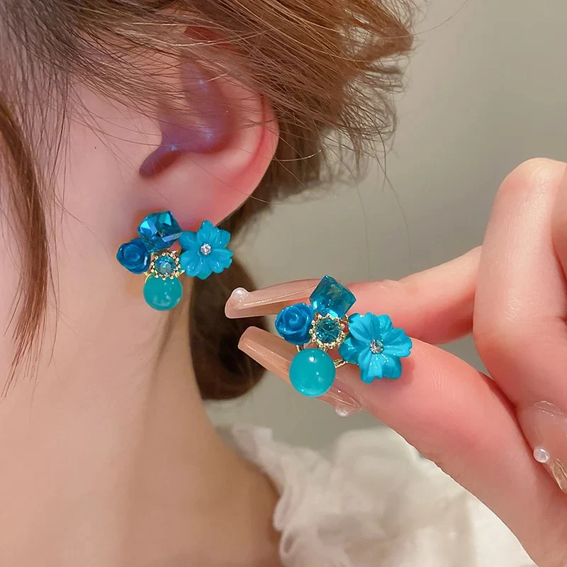 Blue Love Earrings - Image 2