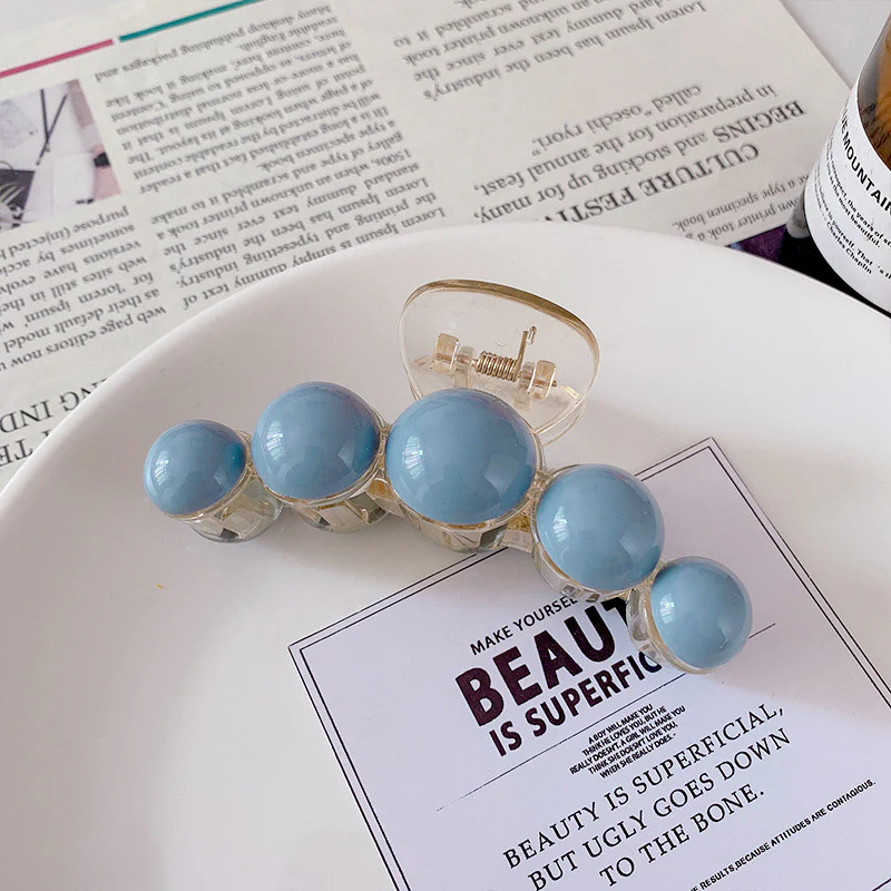 Blue Mallow Claw Clip