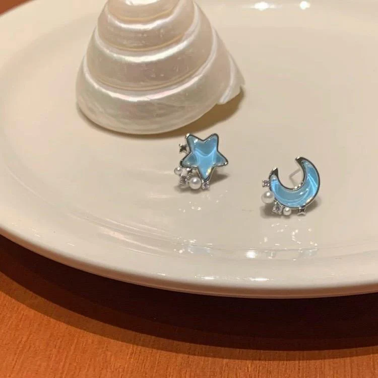 Blue Moon Star Earrings - Image 6