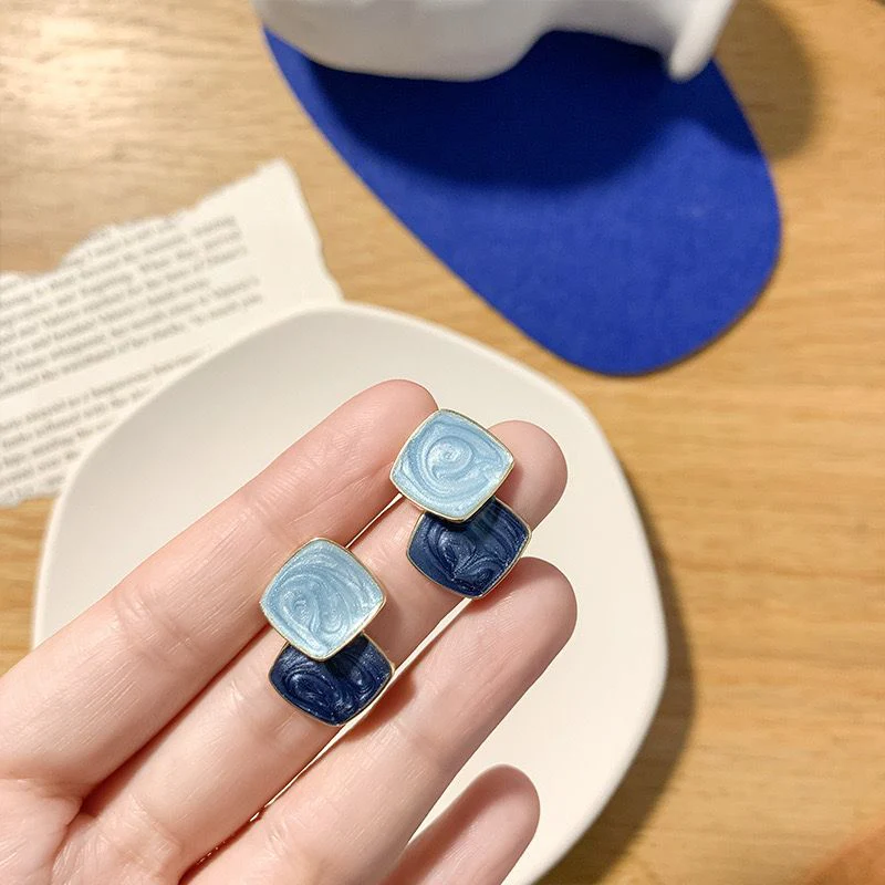 Blue on Blue Earrings - Image 14