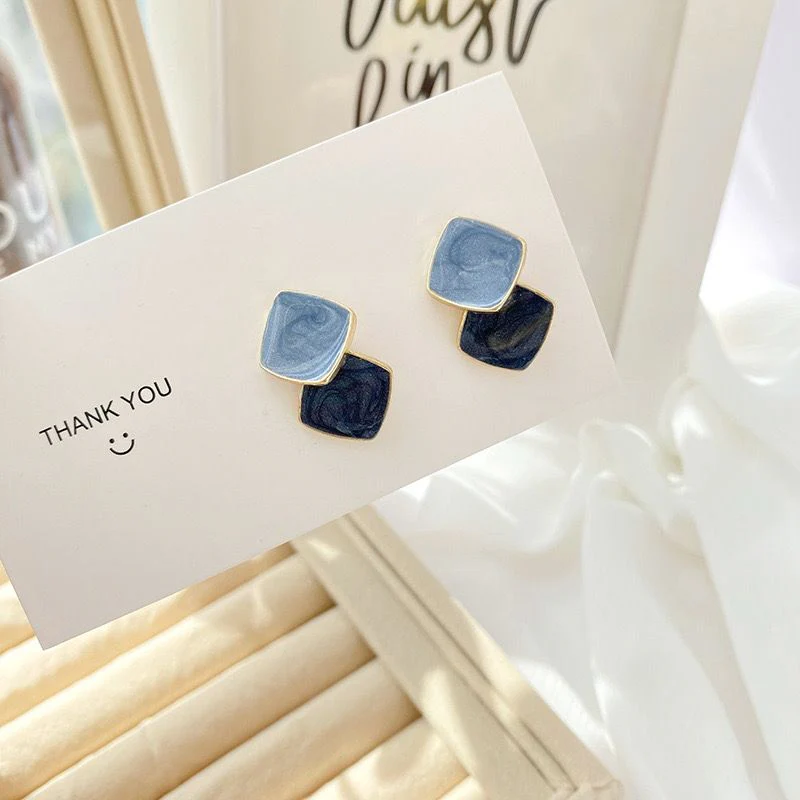 Blue on Blue Earrings - Image 2