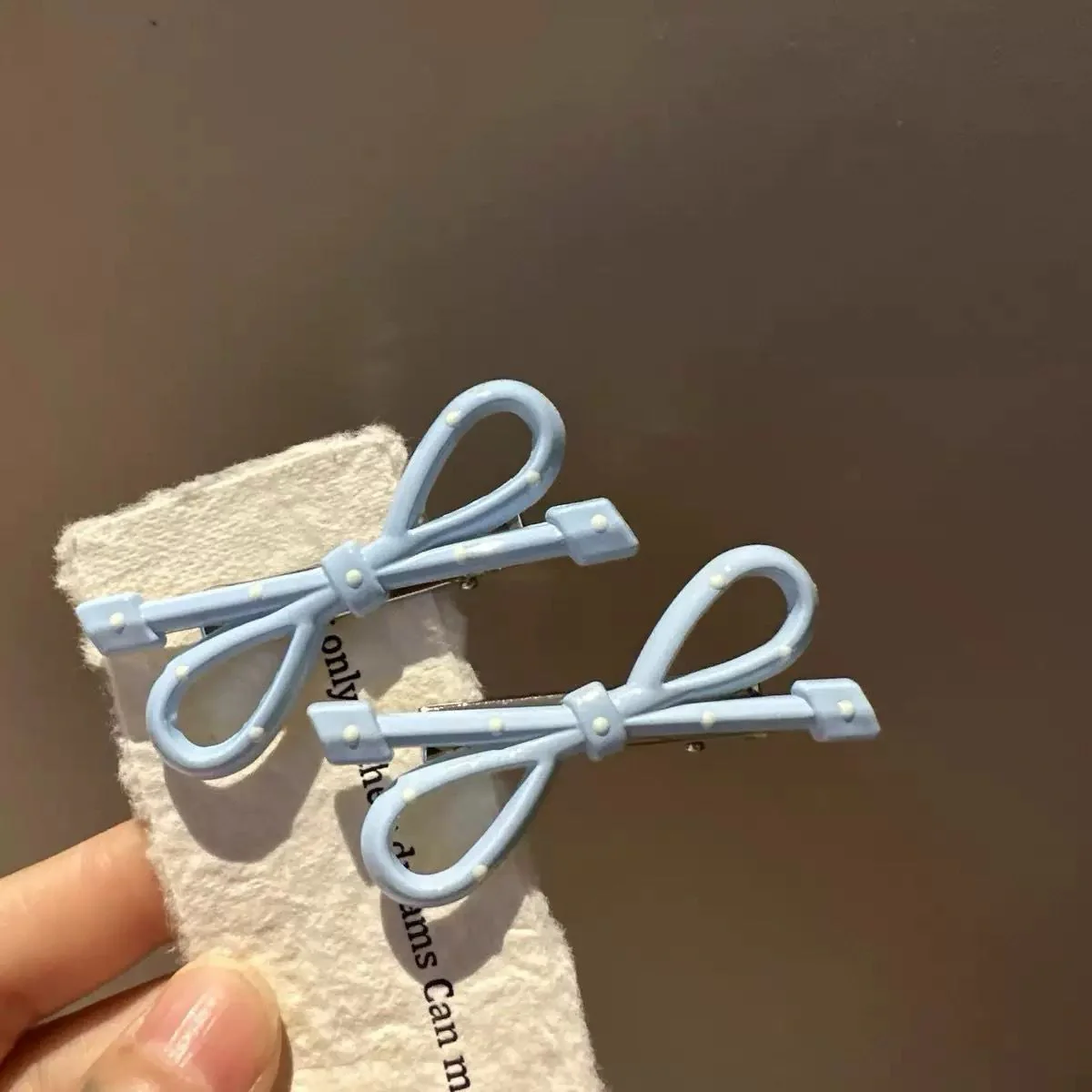 Blueberry Frost Bow Clips (pack of 2)
