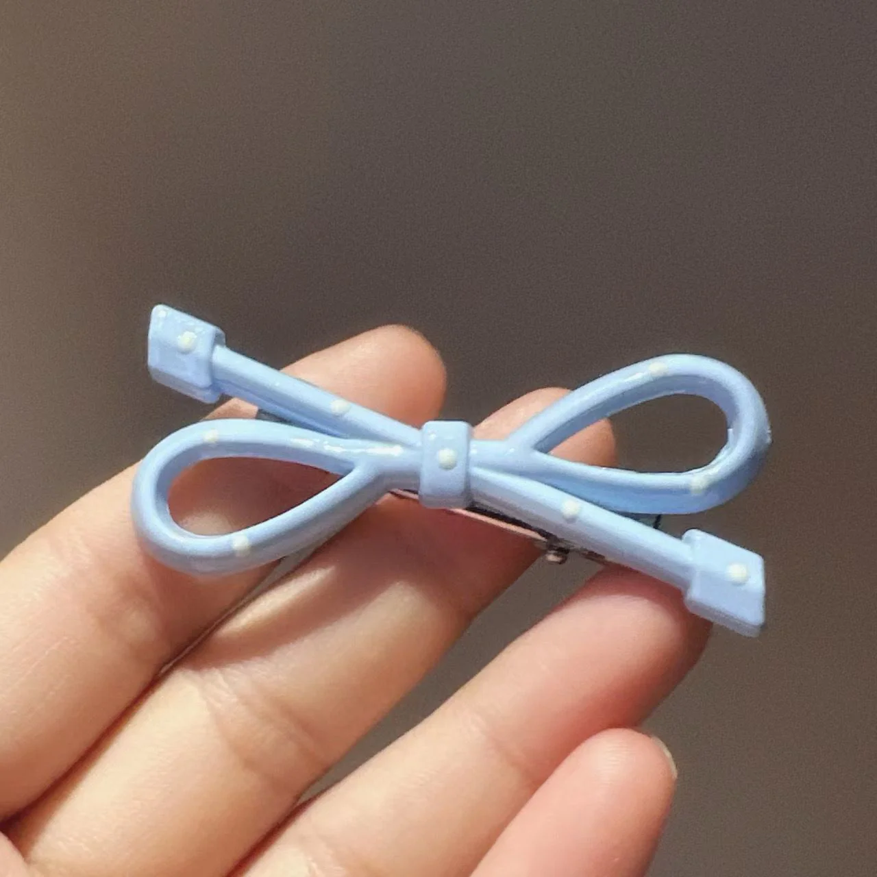 Blueberry Frost Bow Clips (pack of 2) - Image 2
