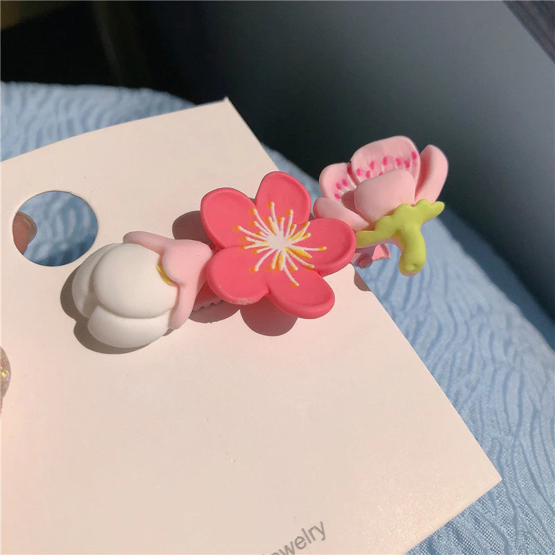 Blushcore Floral Hair Clips - Image 3