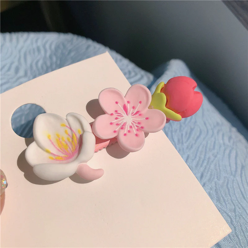 Blushcore Floral Hair Clips - Image 4