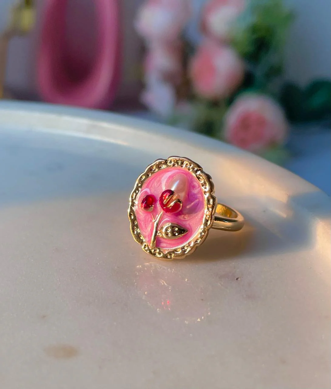 Blushing Fleur Ring - Image 2