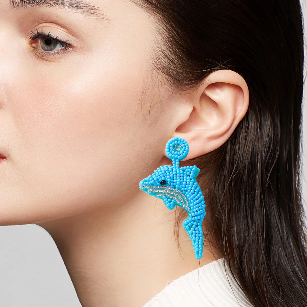 Bora- bora Dolphin Earrings - Image 2