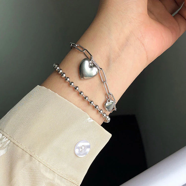 Boss Girl Beaded Heart Bracelet - Image 3